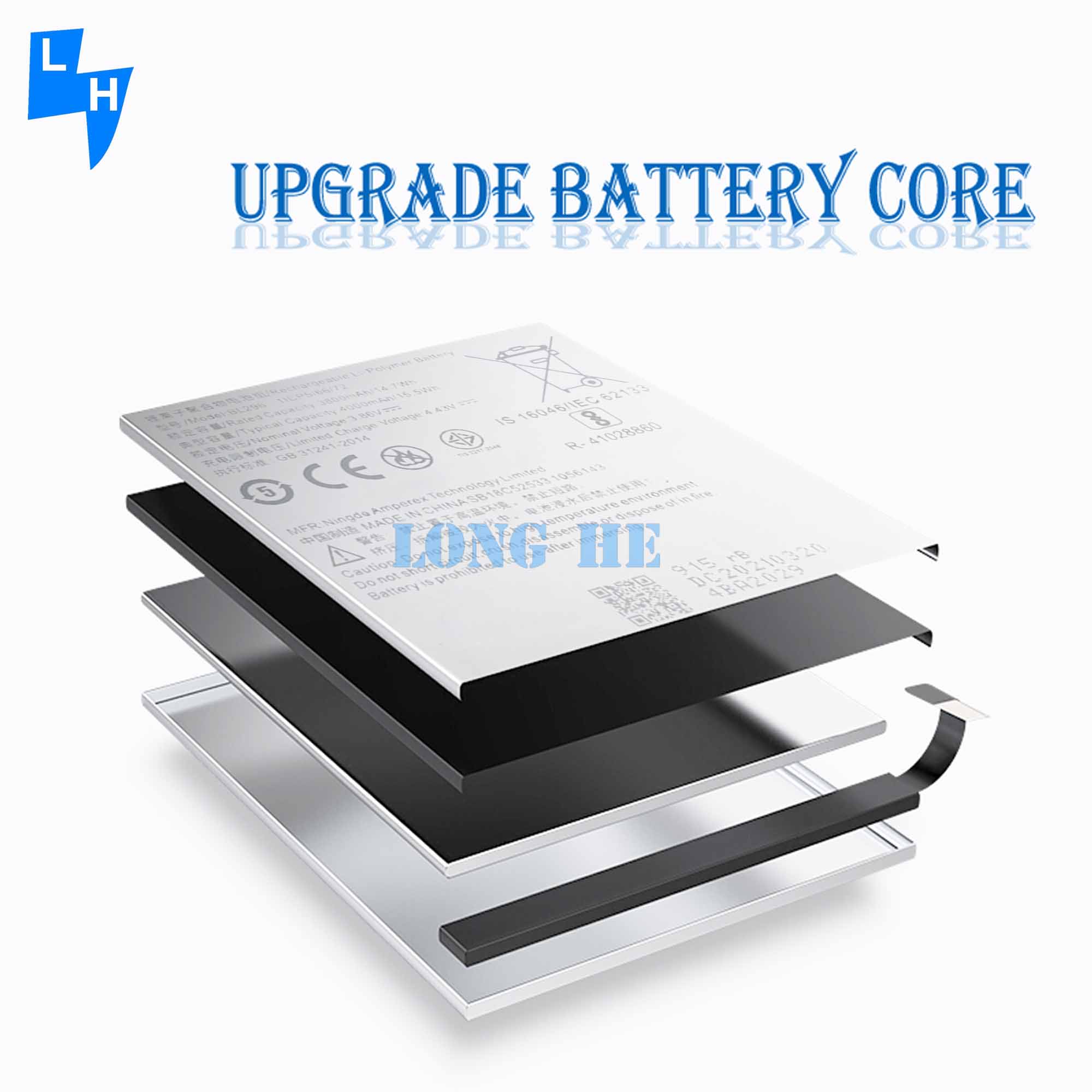 Dual IC protection 4000mAh BL296 Battery For Lenovo Z6 L78121 Z6pro Z6 Pro L78051