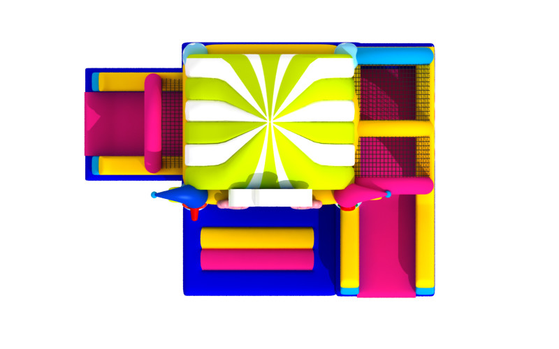 Manufacturer Inflatable Bouncy House With Slide Clown Inflatable Combo