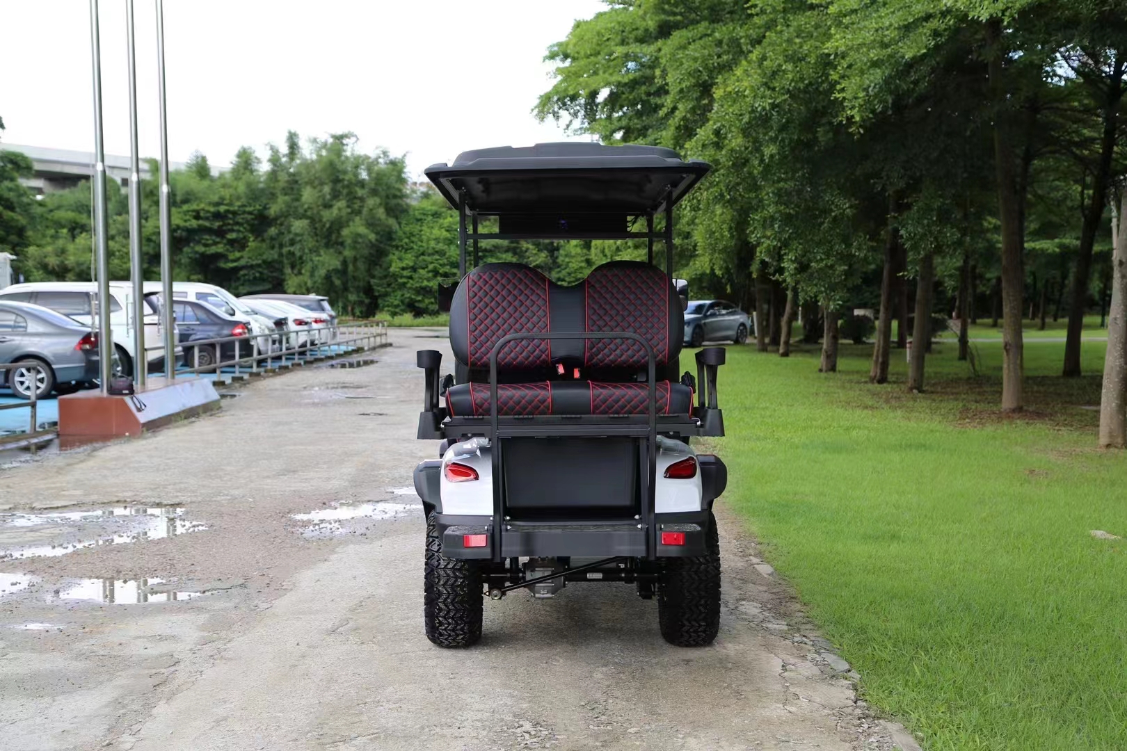 Seats 1-2 Electric Golf Cart Hunting 4 Passenger with 5kw AC Motor and Curb Weight of 400-500kg
