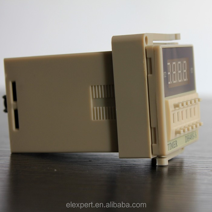 DH48S-S high quality AC 220V repeat cycle SPDT time relay with socket DH48S series 220VAC delay timer with base