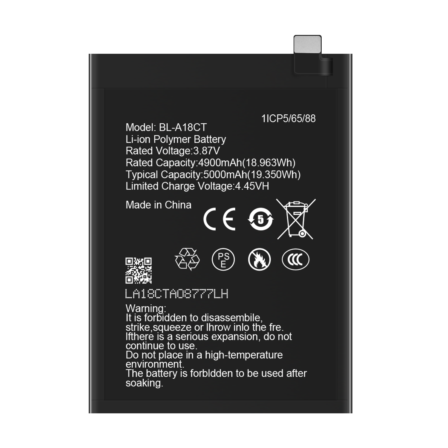 Original BL-A18CT Battery for Infinix GM 21 Plus 5000mAh High Capacity and 100% Healt