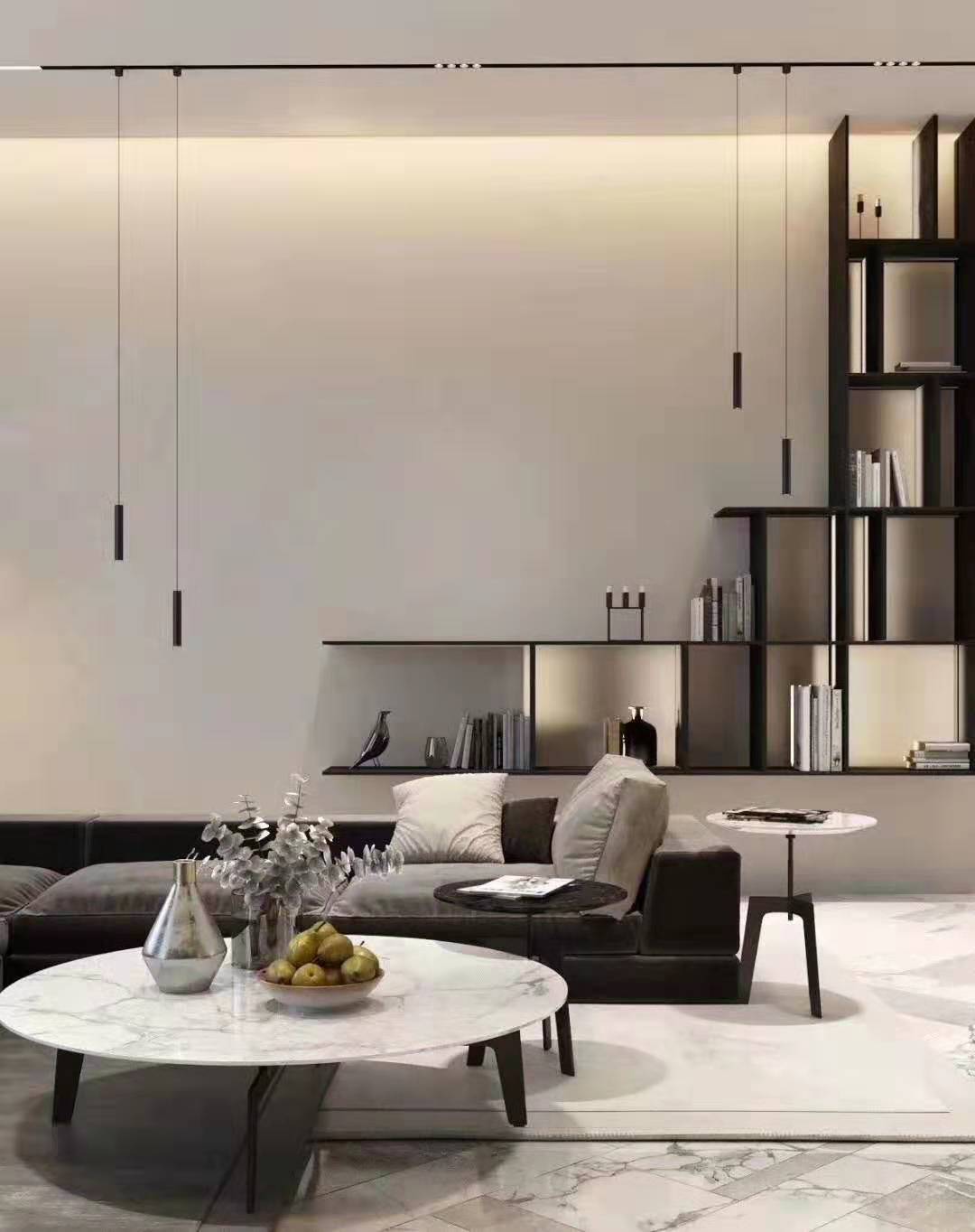 Dc 48v Contemporary Track Lighting , 4 Wire Magnetic Stylish Track Lighting