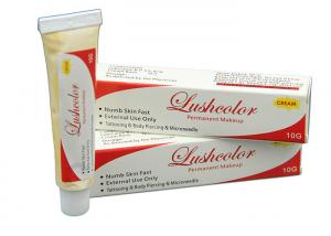 China 10G Lushcolor Skin Numbing Cream Permanent Makeup Tattoo Pain Killer 7% Lidocaine on sale