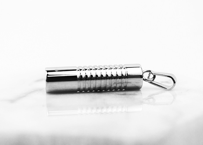 Column Stainless Steel Urn Necklace , Stainless Steel Cremation Jewelry