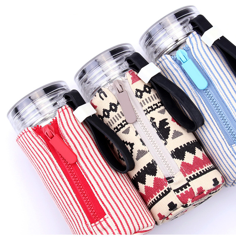 Gift Custom Protector Sleeve Canvas Bottle Bag
