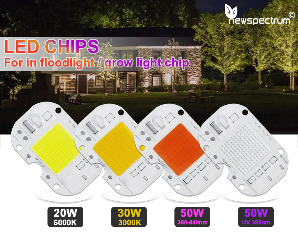 220V UV LED Module Reliable Consistent Cob Led 50w For Rple Light Sterilization