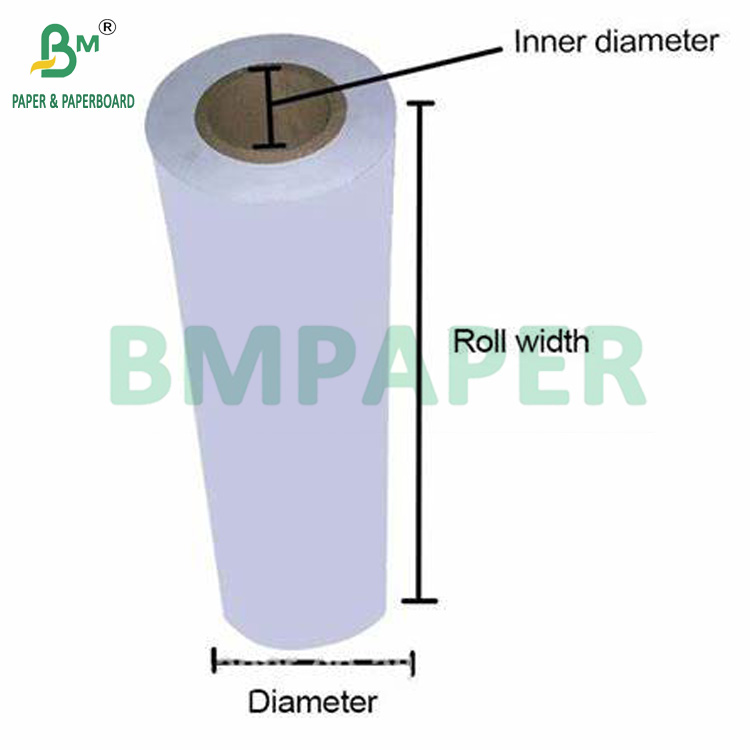 80GSM Plotter Bond Paper Rolls For Architectural Drawings 841mm x 50m 2'' Core
