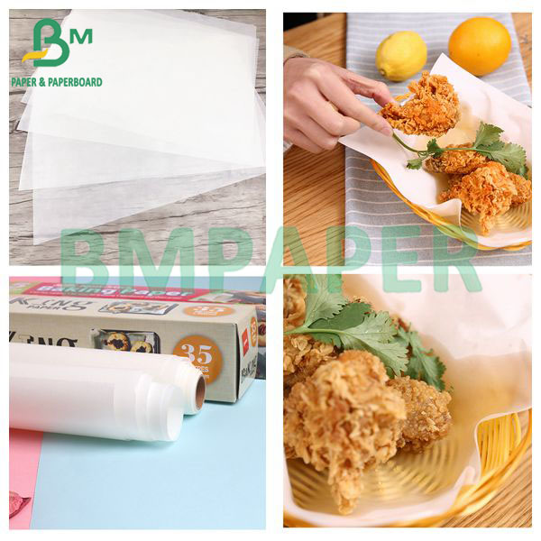 50gsm Greaseproof Paper for Hamburger Sandwich Paper Kit 3 Rolls