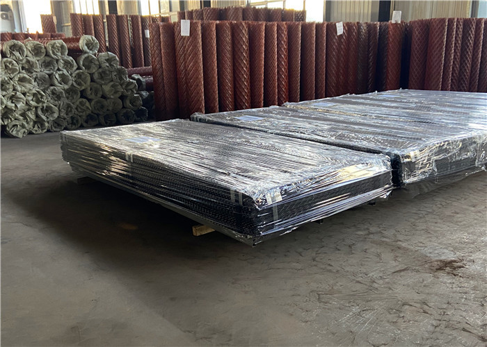 Flattened Aluminum Expanded Metal Wire Mesh For Industry Hexagonal Hole