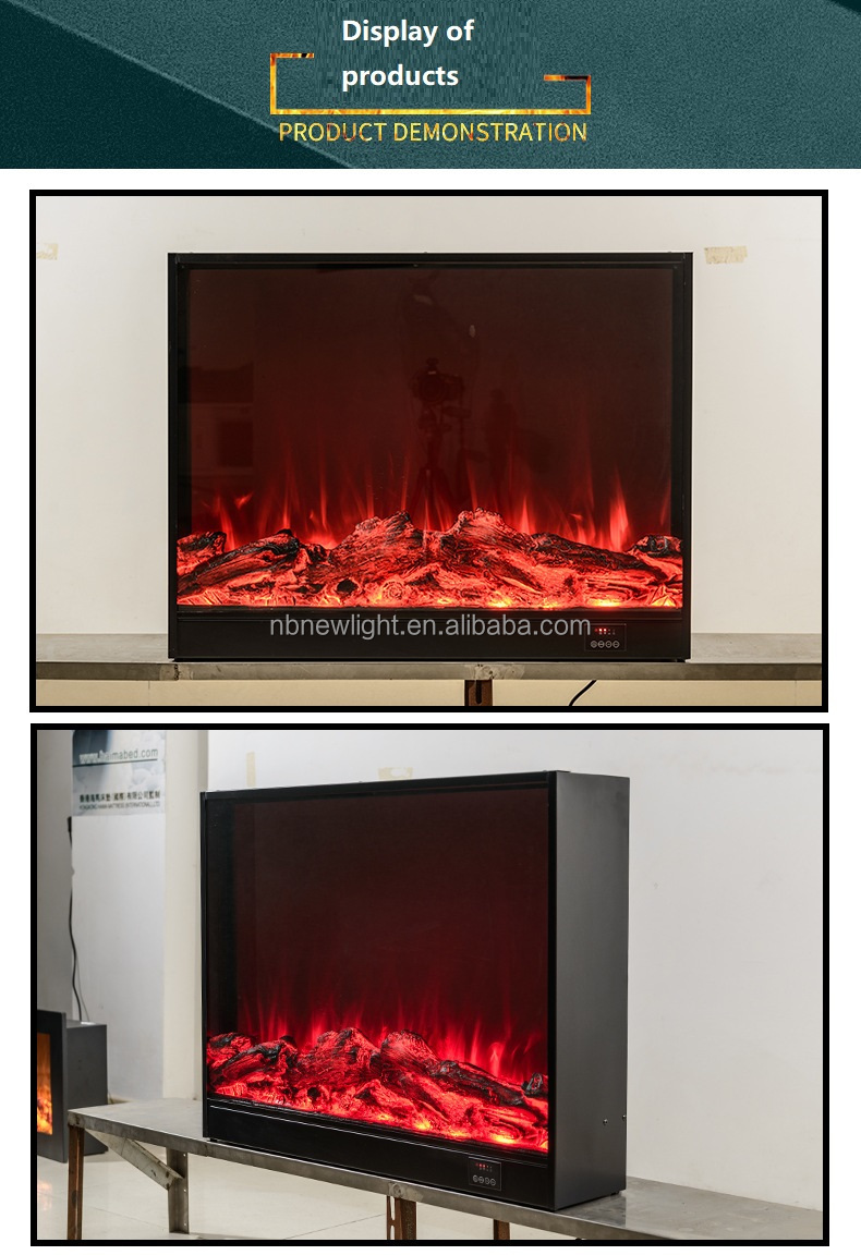 Indoor Villa Heating Fireplace with High Satisfaction Custom Four-Color Remote Control