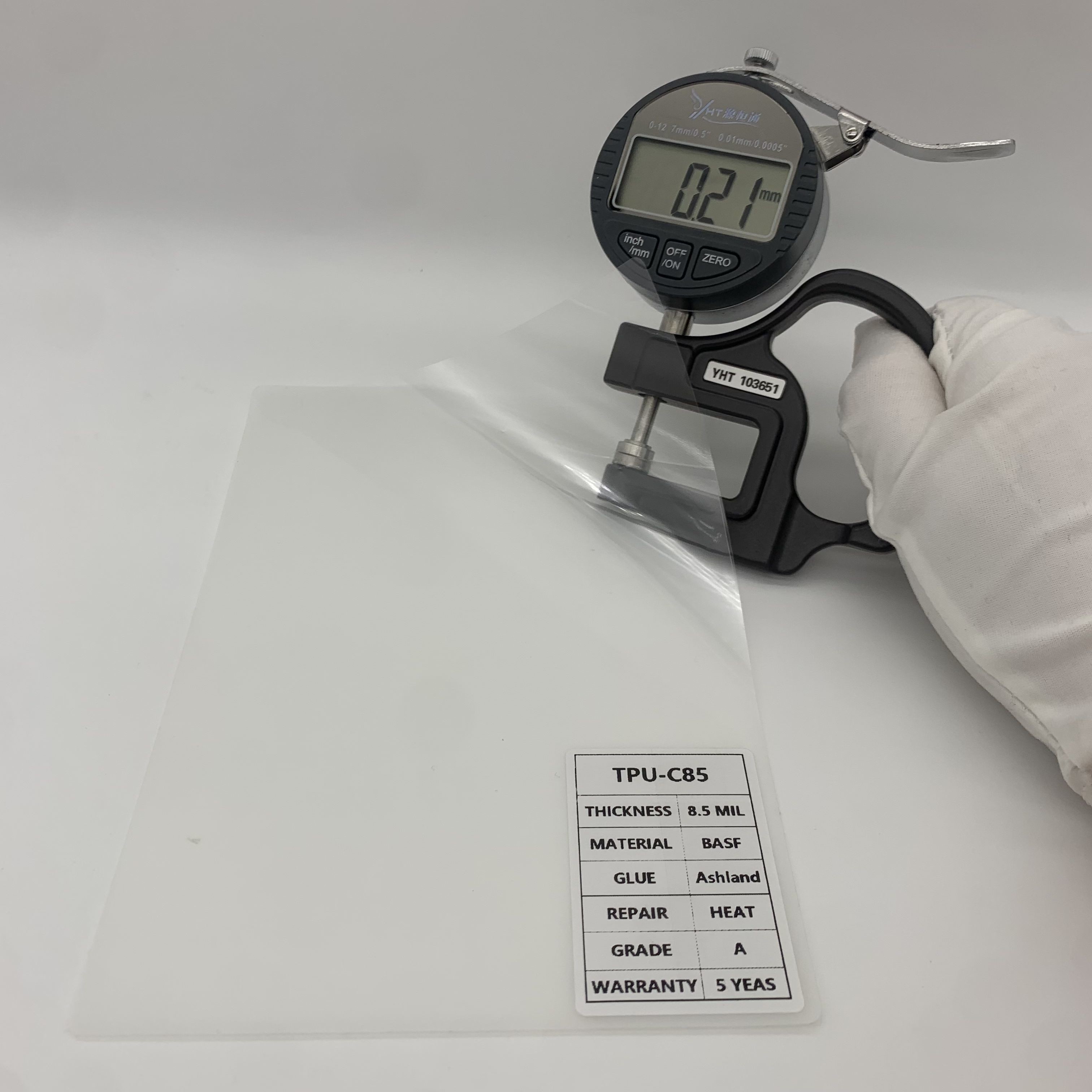 Yellowing Resistant Protective Film For Car Hydrophobic TPU-C85 Customizable