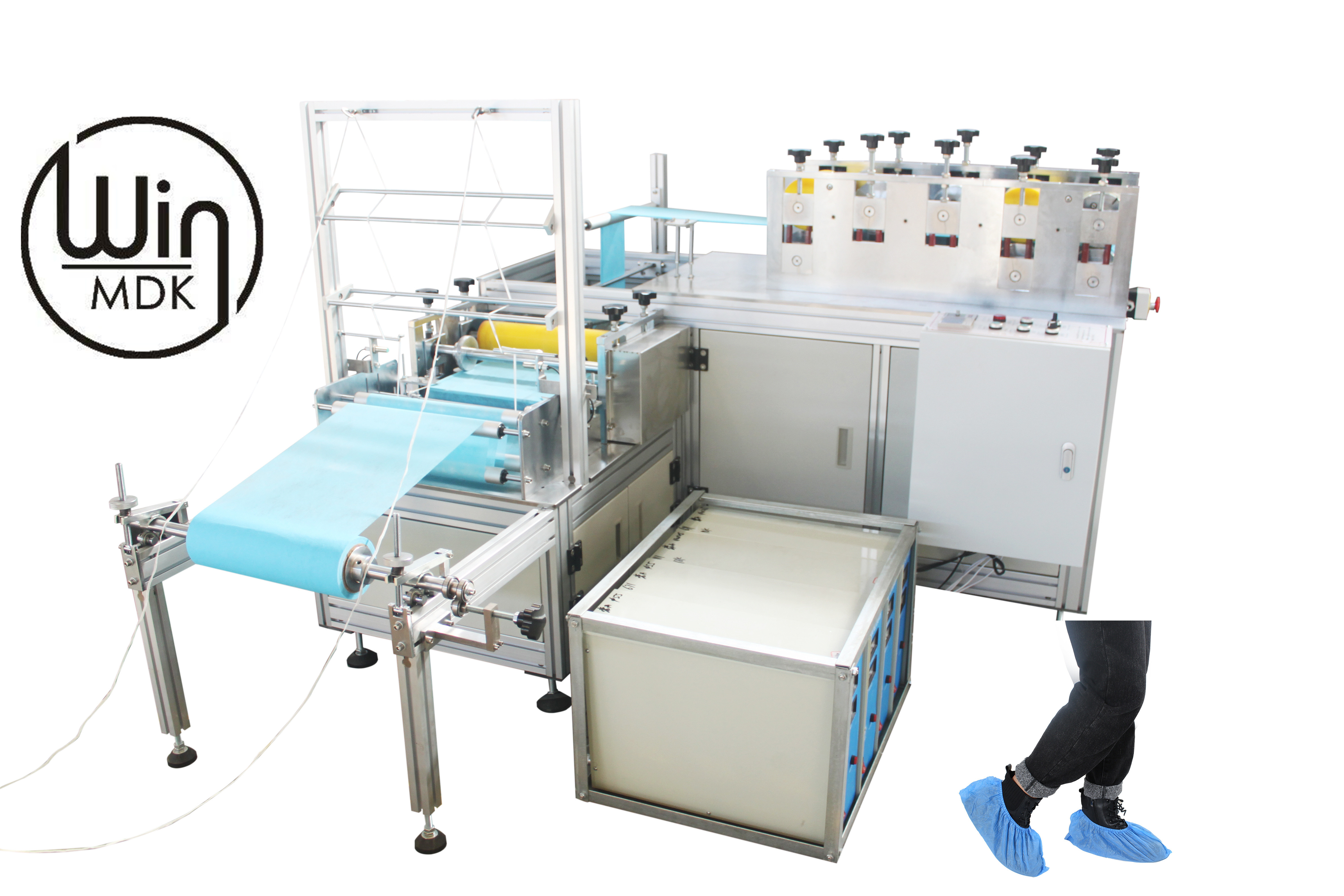 AC220V PP Non Woven Shoe Cover Making Machine Aluminium Alloy