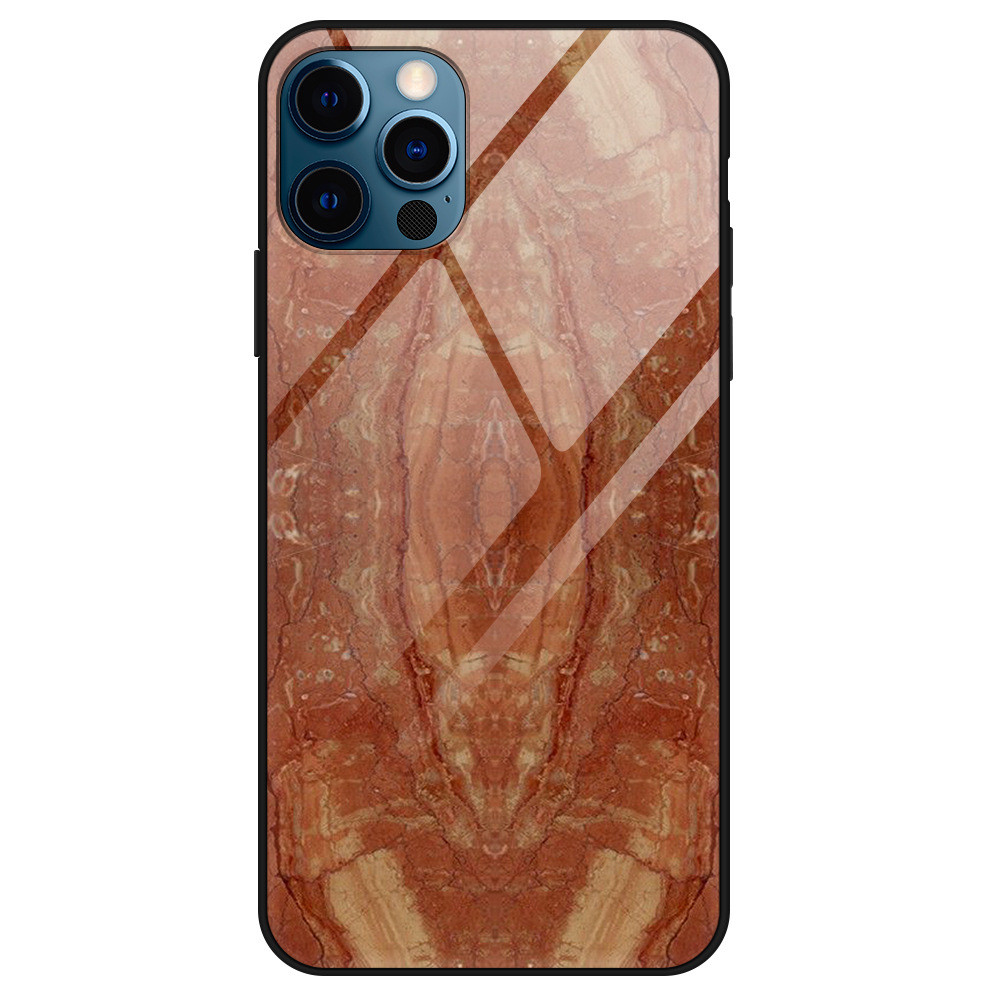 Glass Marble Phone Case Scratch Proof Soft Bumper Half Wrapped For Iphone