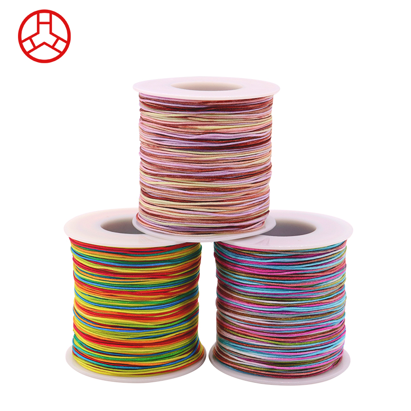 Rainbow Jade Nylon Thread for Leather Products Making Craft Rat Tail Jewelry Thread