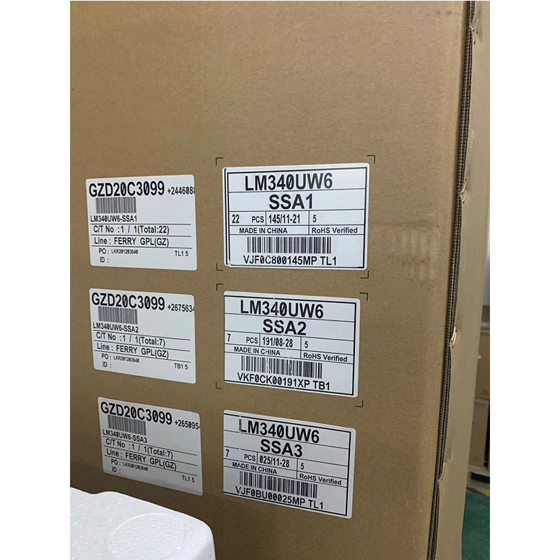 3440x1440 109PPI Tft Lcd Screen 34in LM340UW6-SSA1 400cd/M2 89/89/89/89 (Typ.)(CR≥10)