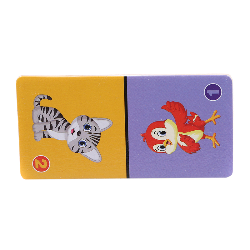 Solitaire 4cm Domino Cube Puzzle Wooden Dominoes For Toddlers