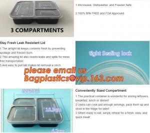 Buy cheap Food grade plastic disposable plastic take away bento box with 4 compartment,Containers Plastic Leakproof Food Container product