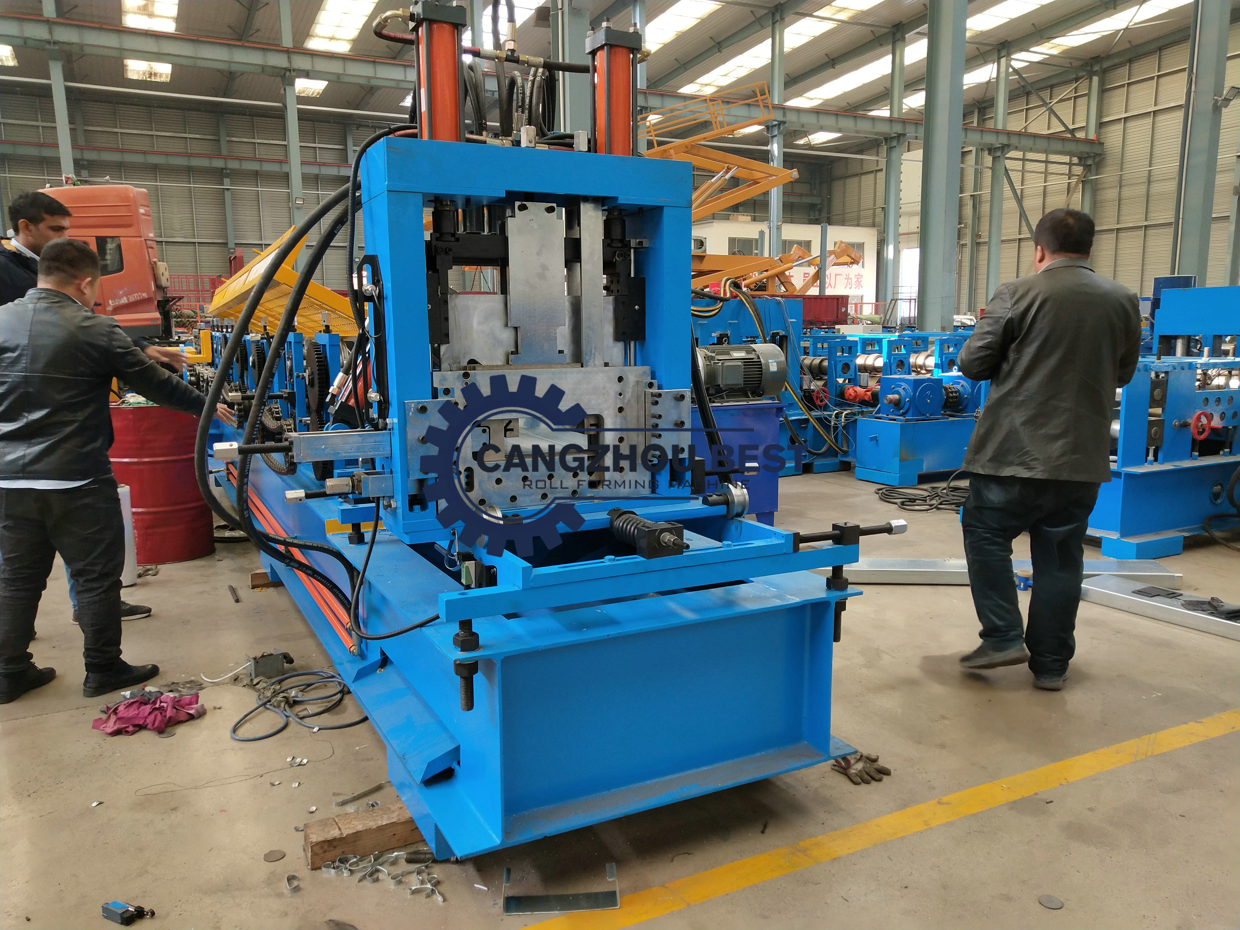 Automatic Cold Steel Strip Profile Cz Purlin Roll Forming Machine For Roof Truss