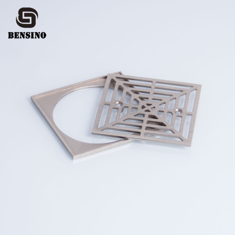 Swimming Pool Gutter Square Brass Floor Drain Strainer 5.4mm Thickness