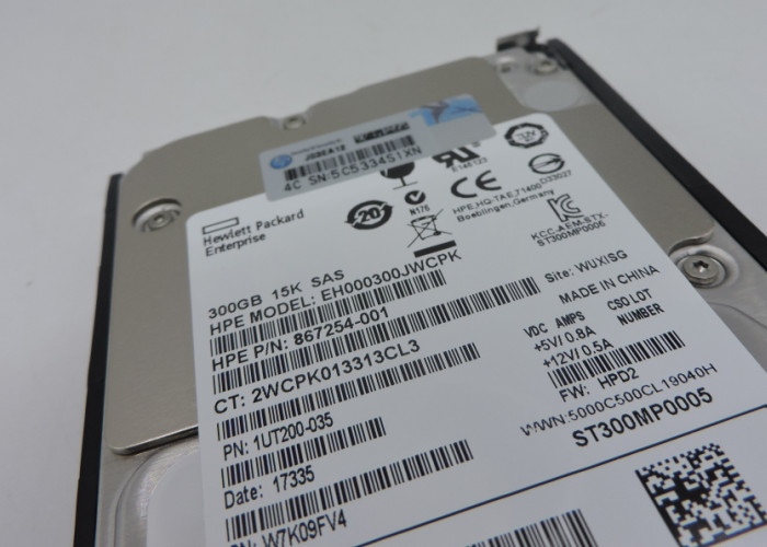 867254-001 759546-001 HP Hard Disk 300GB SAS EH000300JWCPK54-001 1 Year Warranty