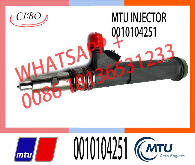 Remanufactured High Quality Fuel Injector 0010104251 for MTU 1600 diesel engine fuel injector VTO-B160BM 0010104251/71