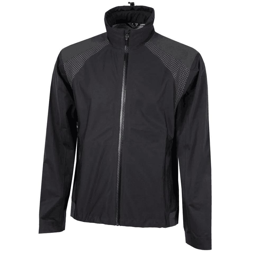 Custom Utility Golf Waterproof Jacket Outwear Coat Waterproof Rain Suits OEM Pockets Black Nylon Softshell Jacket for Men