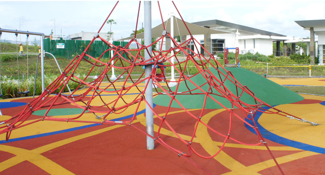 Climbing Net 6 Strands Combination Rope 16mm Polyester For Amusement Park