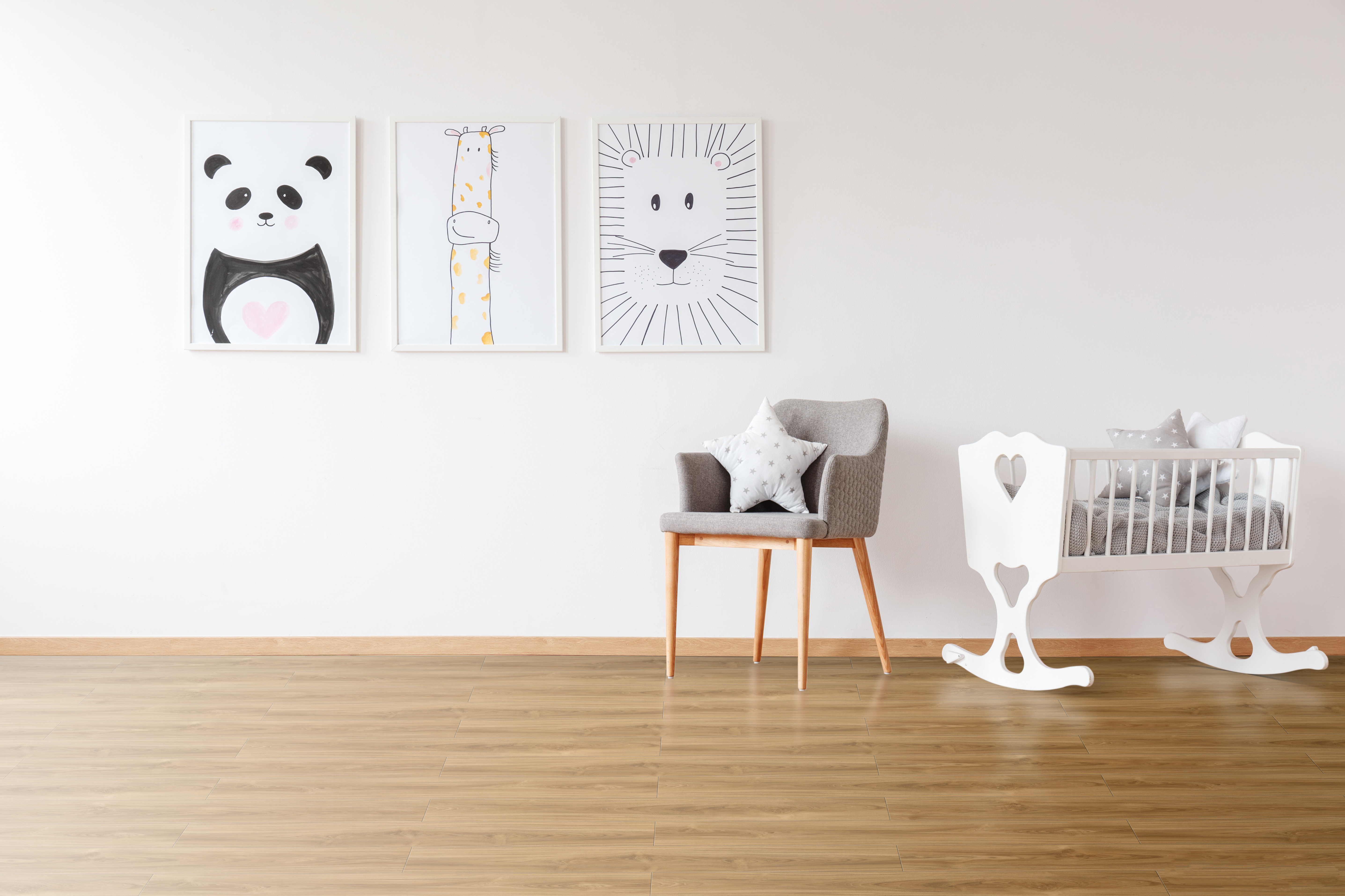 0.6mm SPC Wood Flooring Anti Slip Stone Plastic Composite Tree Ring GKBM DP-W82276