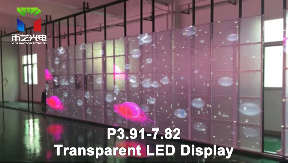 SMD1921 LED Transparent Display Screen P3.91 High Definition Viewing