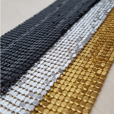 Silver Curtain Metal Mesh Fabric Metal Mesh Curtains For Interior Design