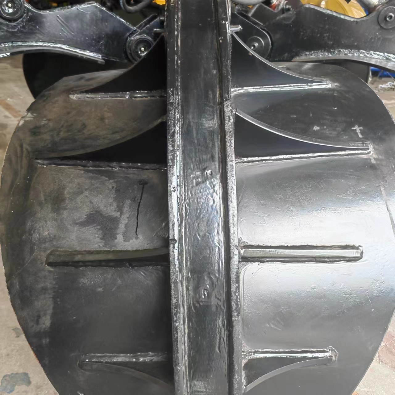 Hand Wearing Hydraulic Scrap Grab Orange Peel For SK200 SK210 Excavator