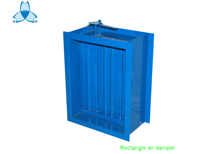 Rectangle Air Volume Control Damper With Powder Colled Rolled Steel Material
