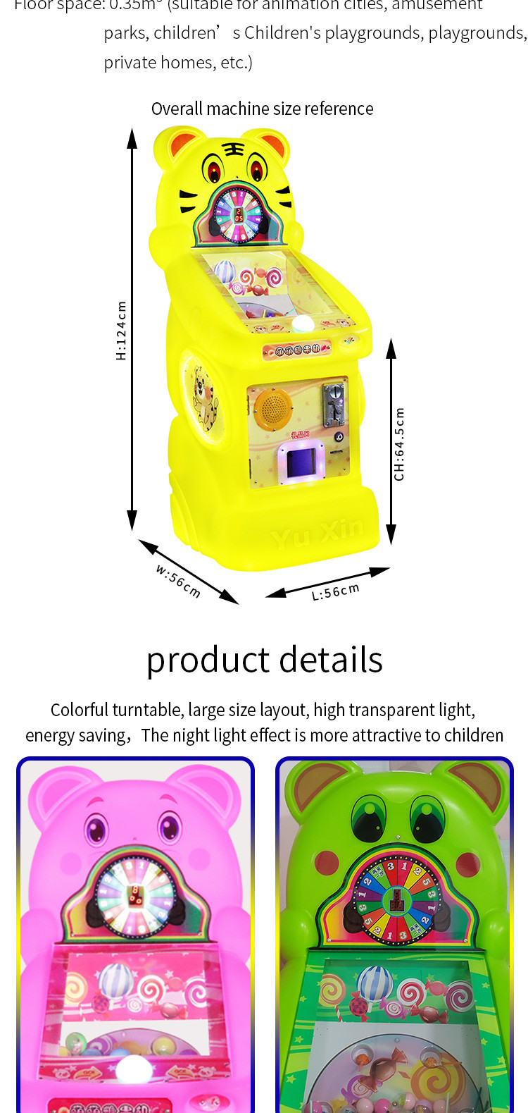 sweet machine grabber candy arcade machine game Cute Mouse Colorful Candy Dispenser
