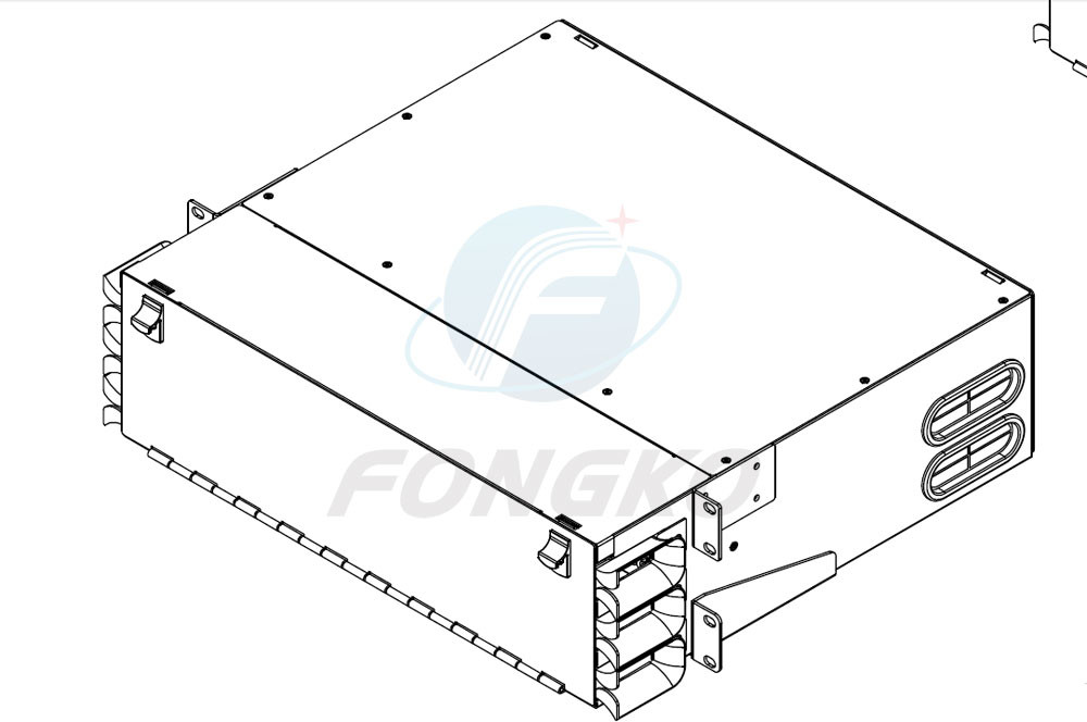 Data Center 3 RU Fix Odf Patch Panel 288 Ports