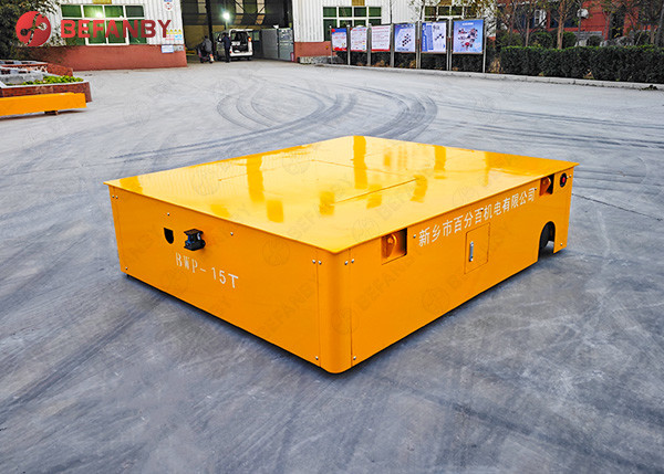 Battery Trackless Transfer Cart With Factory