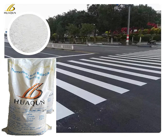 Spray Application White Reflective Thermoplastic Marking Powder Paint for Outdoor Applications