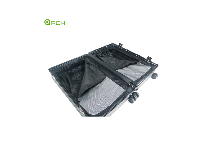 24" Aluminium Hard Sided Trolley Luggage with Double Spinner Wheels