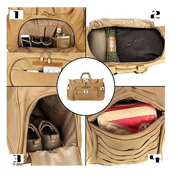 Travel Sports Bag Gym Bag with Shoes Compartment,Tactical outdoor duffle bag