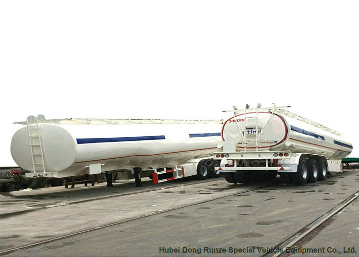 Tri Axle Oil Fuel Petrol Diesel Tank Semi Trailer 5 Compartments 45m3 For African