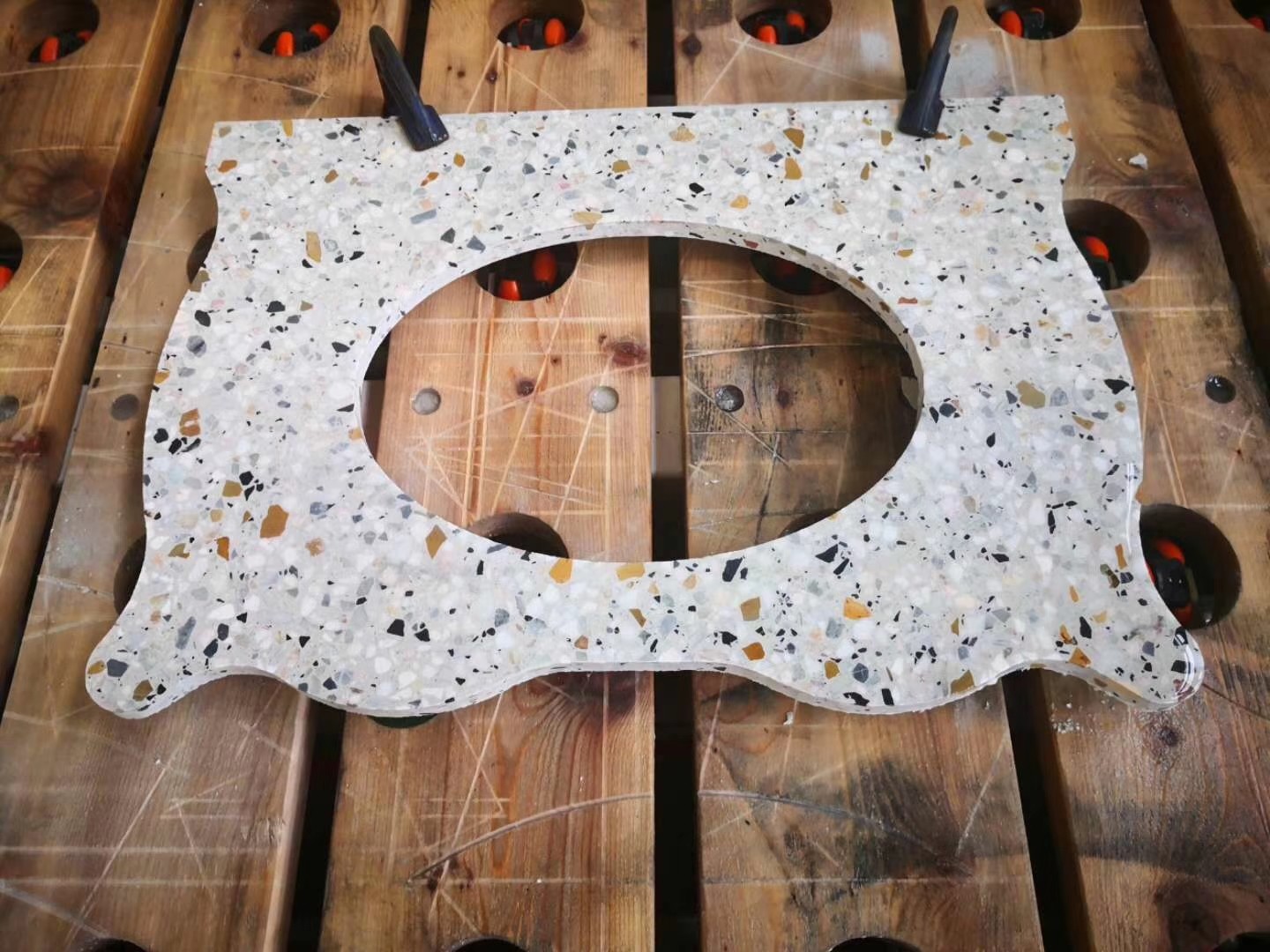 5axis Table Granite Marble Cutting Machine CNC Bridge Saw Sink Kitchen Countertop