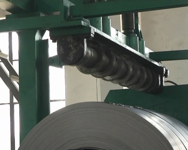 Heavy Gauge Foil Metal Slitting Line PLC Automatic Control Color Customized