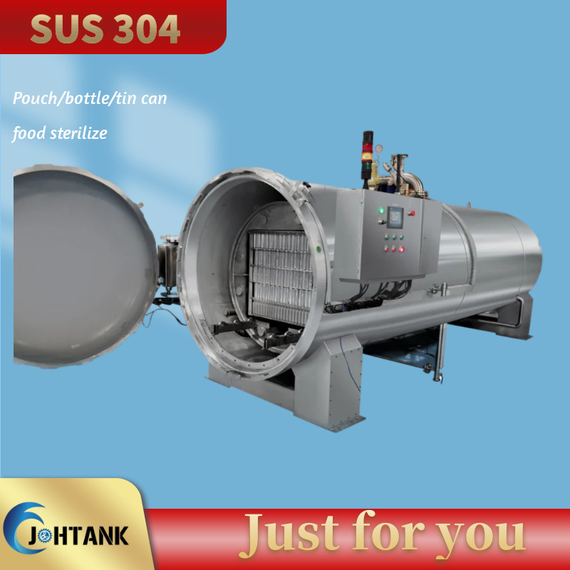 Canned Tuna Food Autoclave Retort Sterilizer PLC Control