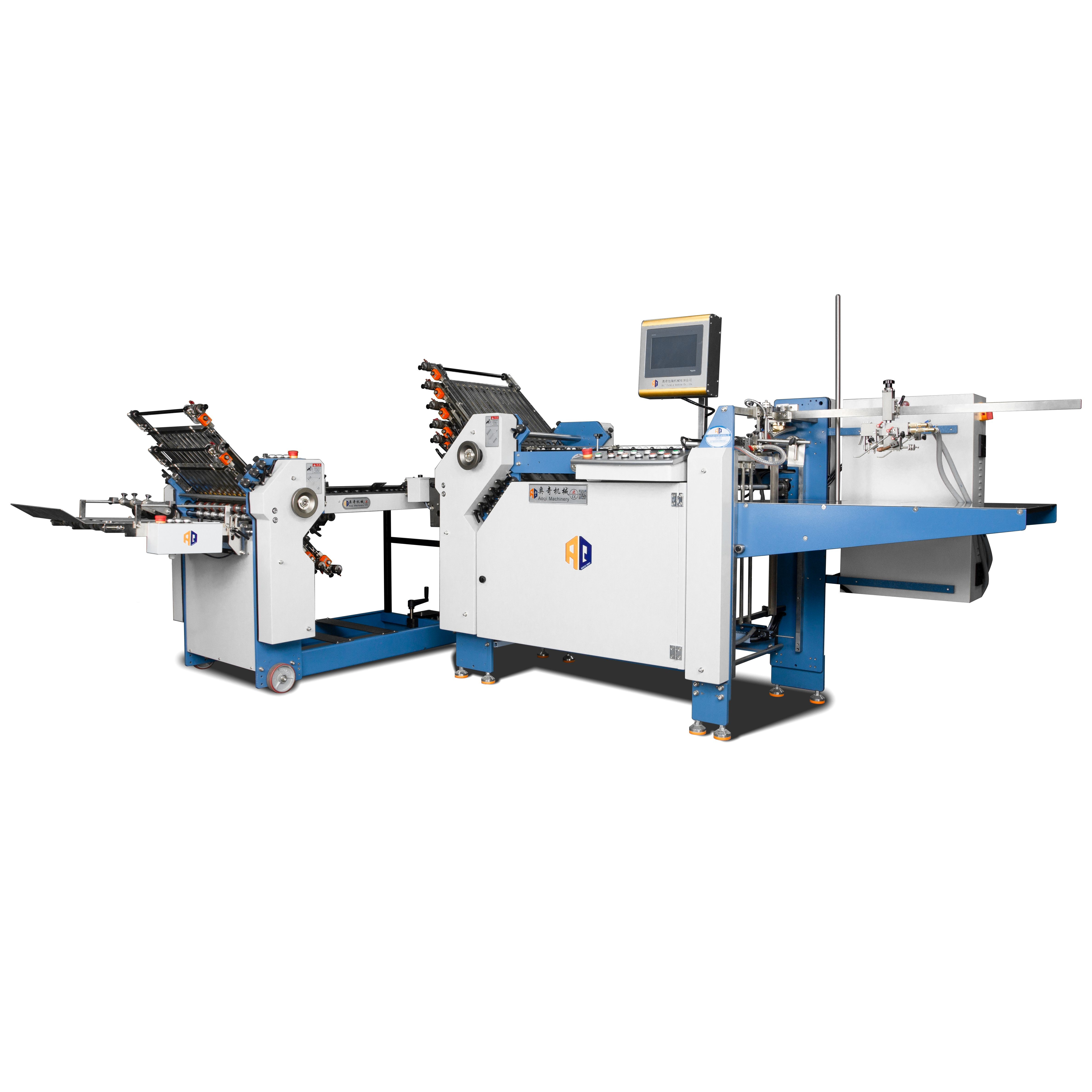 PLC Automatic Cross Fold Paper Folding Machine Gear Driving 200m/Min Industry Equipment