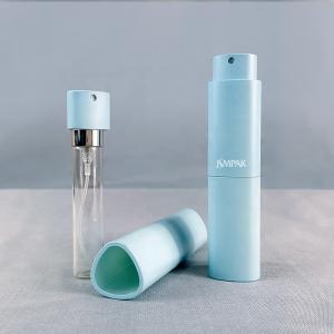 8ml Plastic Rotating Elegant Blue Cologne Dispenser Triangle Empty Fragrance