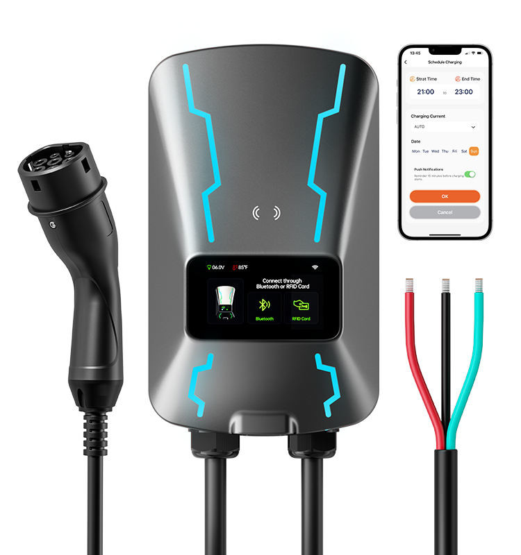 EU-AC07 Low Price 32A 7kw Type 2 European Standard Electric Charger Car Station Ev Fast Charge