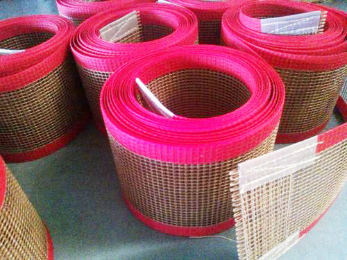 Heat Insulation Coated Fiberglass Conveyor Belt PTFE For Fire Resistant