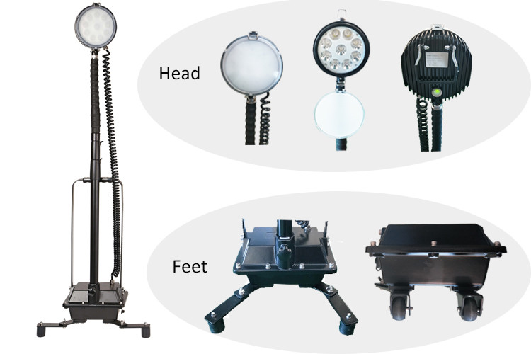 Professional Portable Explosion Proof LED Work Light Fexible Height
