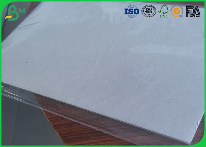Strong Stiffness Double Sides Grey Paper Roll , 0.8mm - 2.0mm Grey Chipboard Sheets