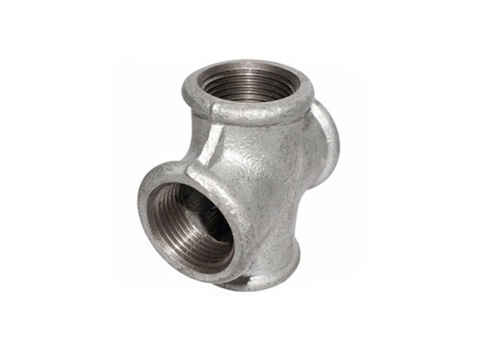 Lightweight 80mm Natural Gas Pipe Fittings , Black Iron Cross Fitting FM Certificated