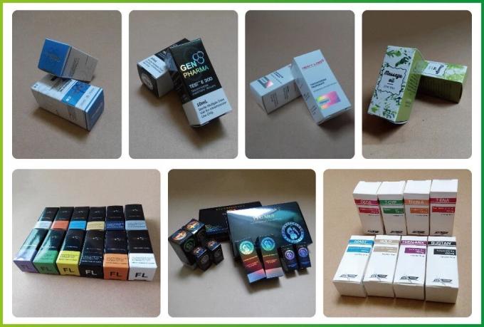 6cm Height Vial Box Packaging , Collapsible Bottle Packaging Boxes
